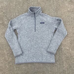 Patagonia Jacket Adult M Gray Better Sweater Outdoors Lightweight Logo Womens